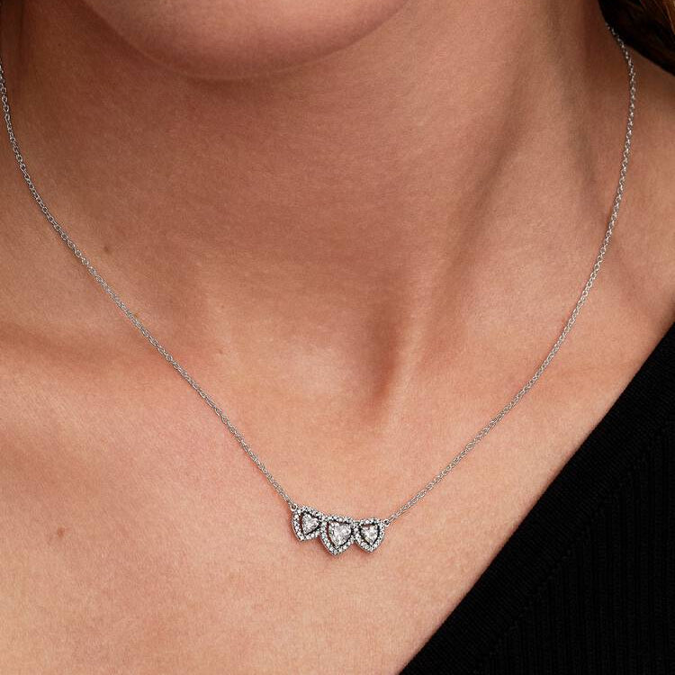 Hearts Trilogy with Halo Pandora Pendant