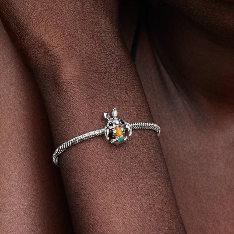 Disney Stitch Easter Bunny Pandora Charm