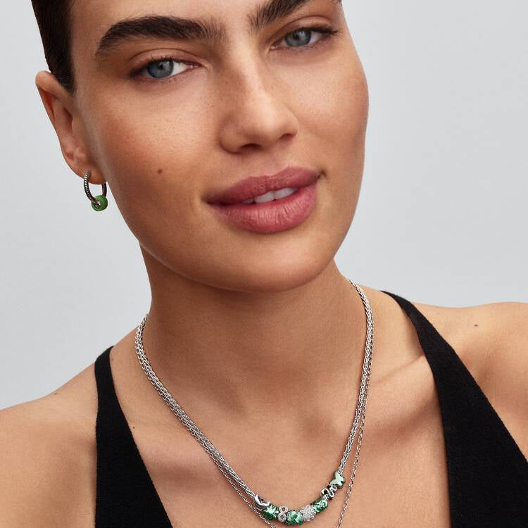 Green Murano Glass Mini Pandora Charm