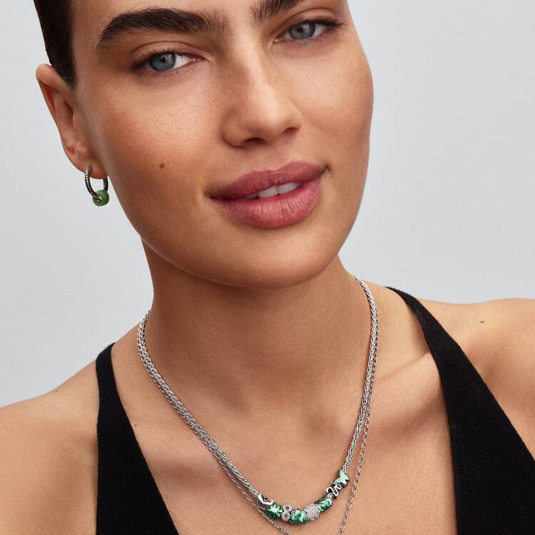 Green Clover Mini Pandora Charm