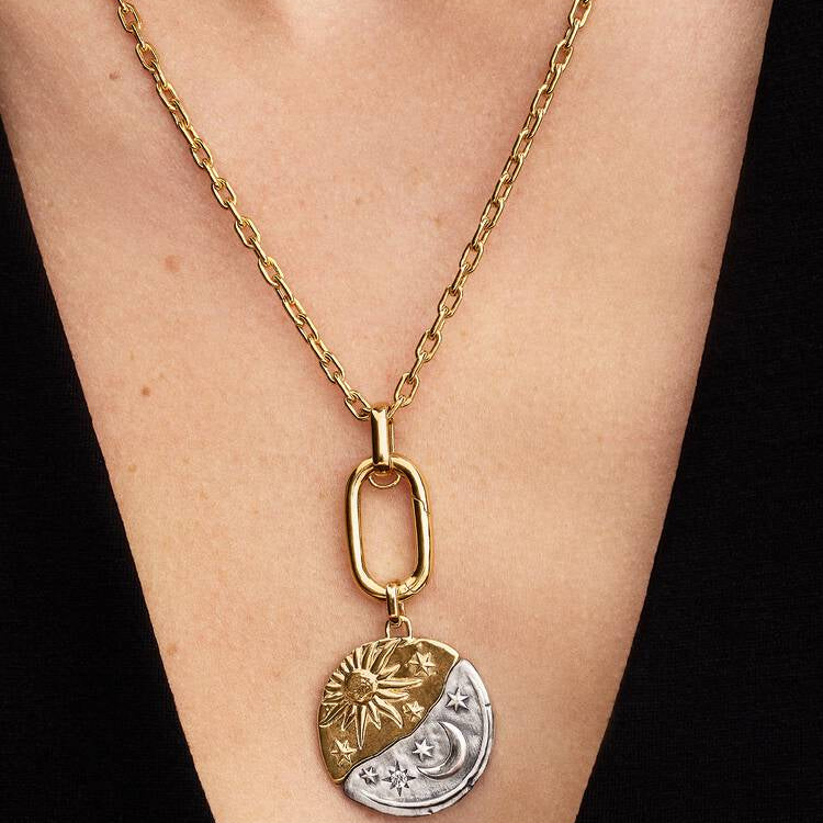 Sun & Moon Oversized Medallion Pandora Charm