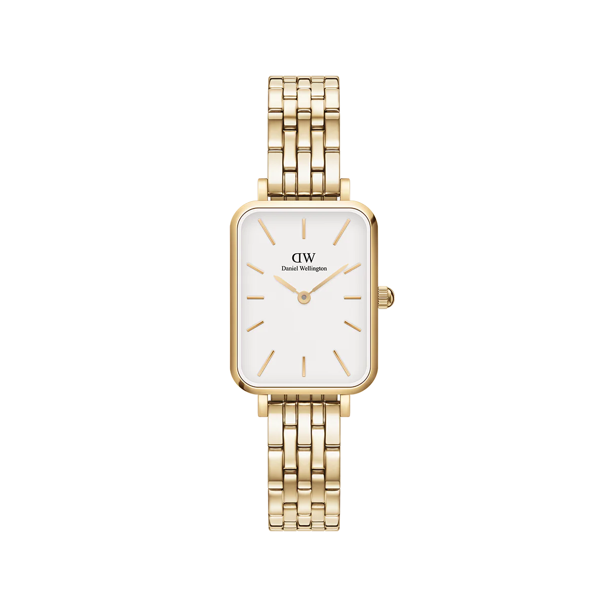 DW QUADRO GOLD LINK WATCH