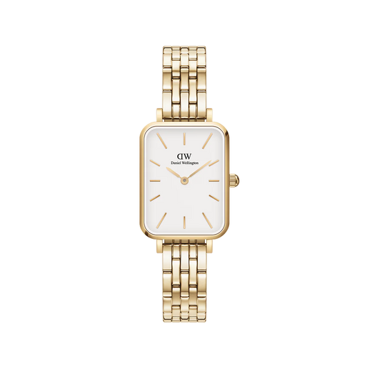 DW QUADRO GOLD LINK WATCH