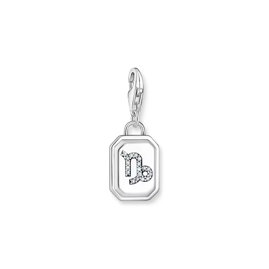 THOMAS SABO SILVER CHARM PENDANT ZODIAC SIGN CAPRICORN WITH ZIRCONIA