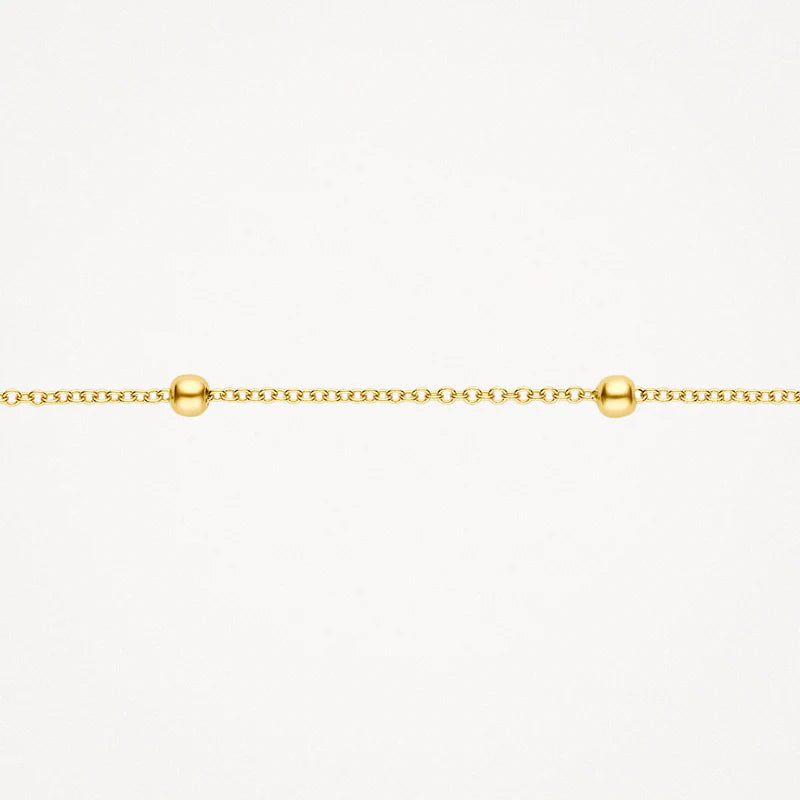 BLUSH 14CT YG BRACELET WITH BEADS