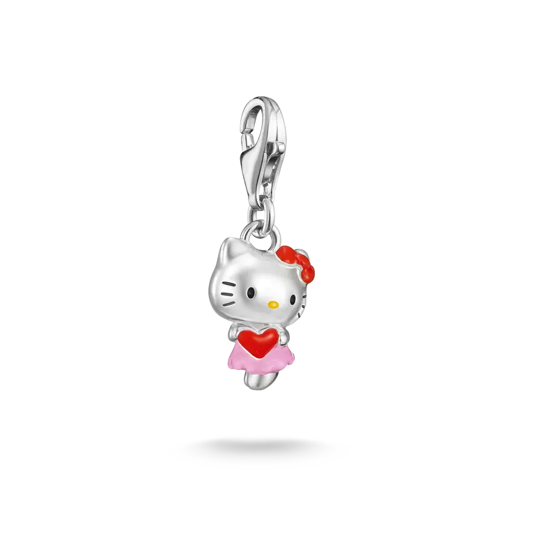 Thomas Sabo Hello Kitty Pink Charm with Red Heart