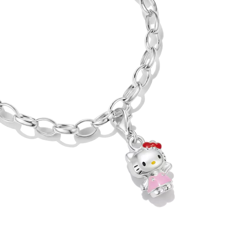 Thomas Sabo Hello Kitty Pink Charm with Red Bow