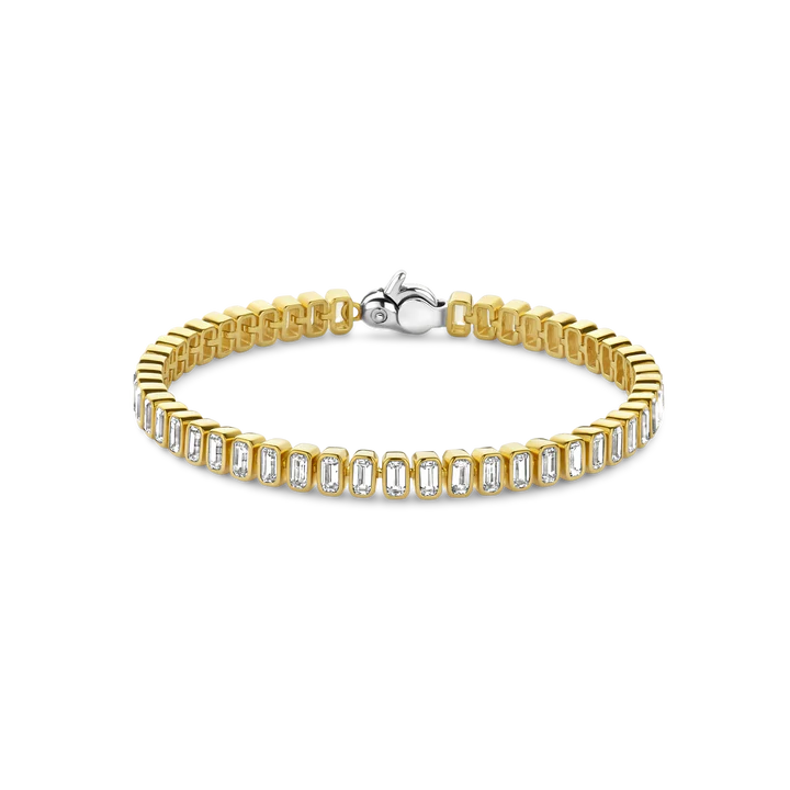 TISENTO GOLD ON SIL CZ BRACELET