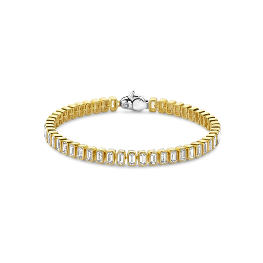 TISENTO GOLD ON SIL CZ BRACELET