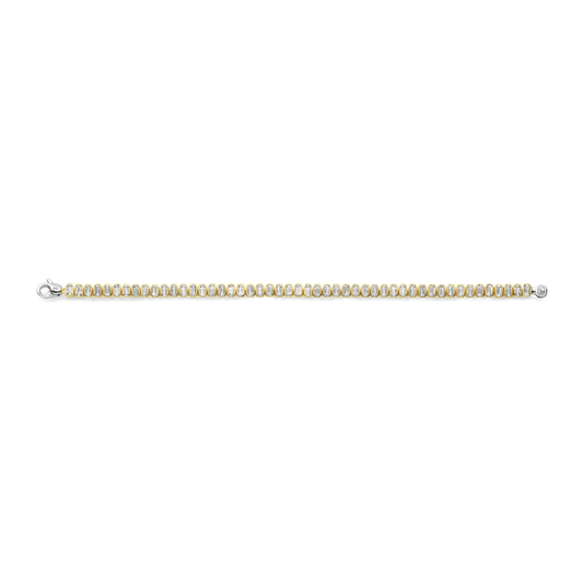 TISENTO GOLD ON SIL CZ BRACELET