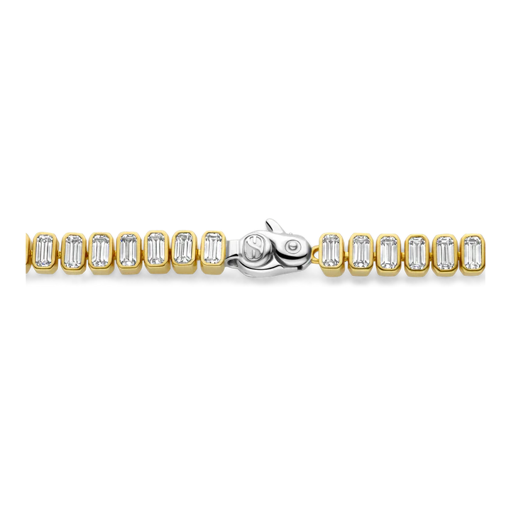 TISENTO GOLD ON SIL CZ BRACELET