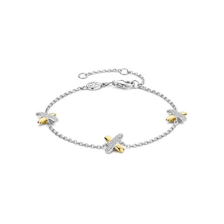 TISENTO TWO-TONED KISS BRACELET