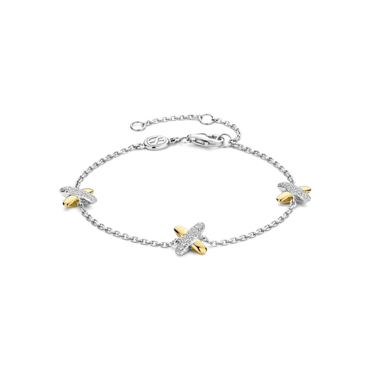 TISENTO TWO-TONED KISS BRACELET