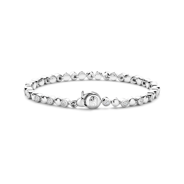 TISENTO SILVER ROUND CZ TENNIS BRACELET