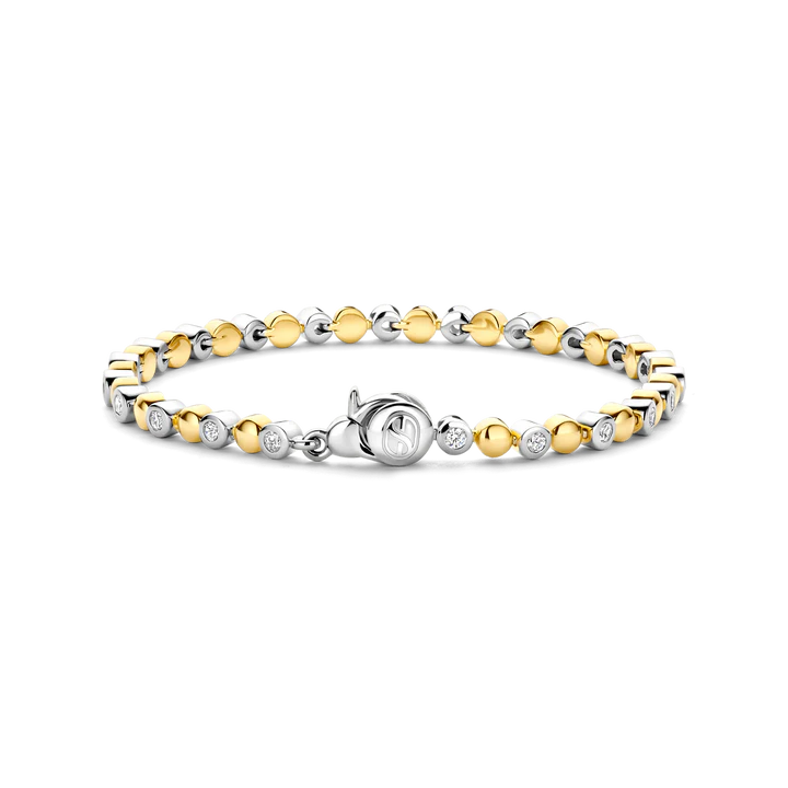 TISENTO TWO-TONED CZ TENNIS BRACELET