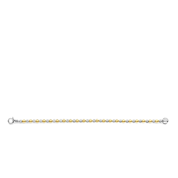 TISENTO TWO-TONED CZ TENNIS BRACELET