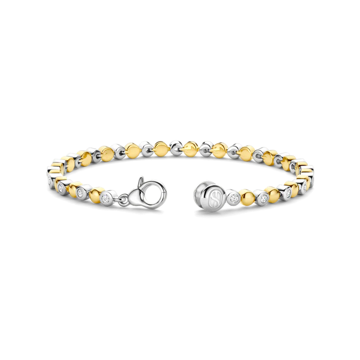 TISENTO TWO-TONED CZ TENNIS BRACELET