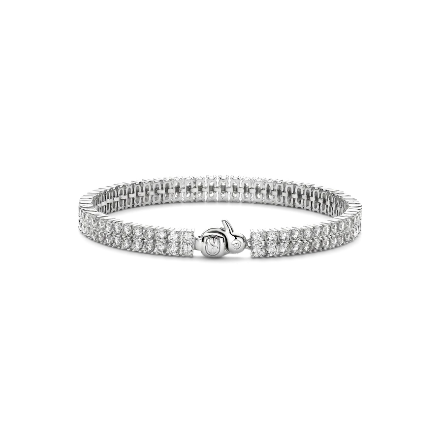 TISENTO CZ DOUBLE ROW TENNIS BRACELET