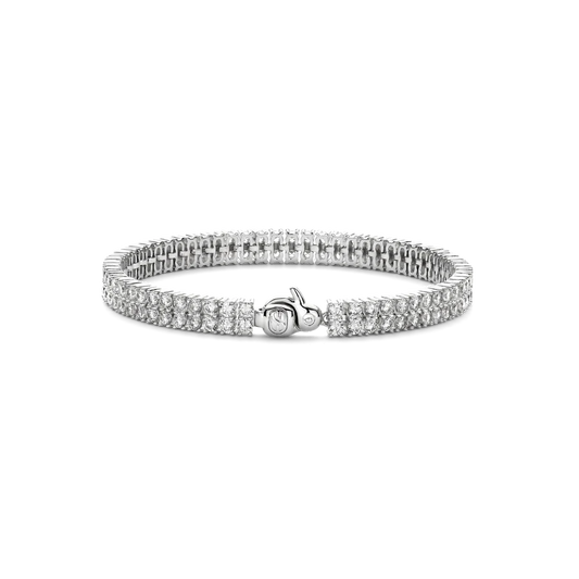 TISENTO CZ DOUBLE ROW TENNIS BRACELET