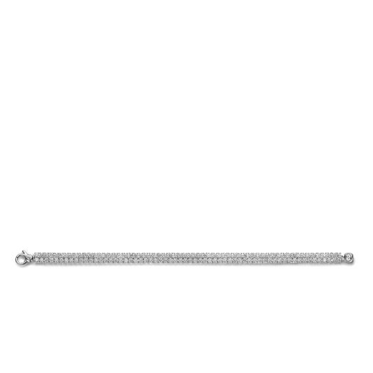 TISENTO CZ DOUBLE ROW TENNIS BRACELET
