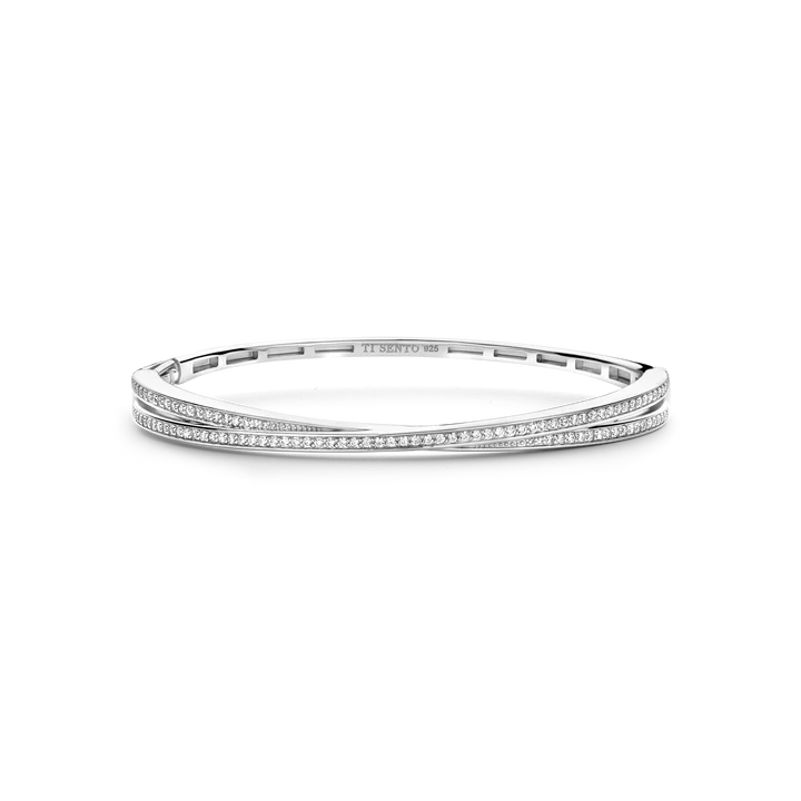 TISENTO CZ CROSSOVER BANGLE