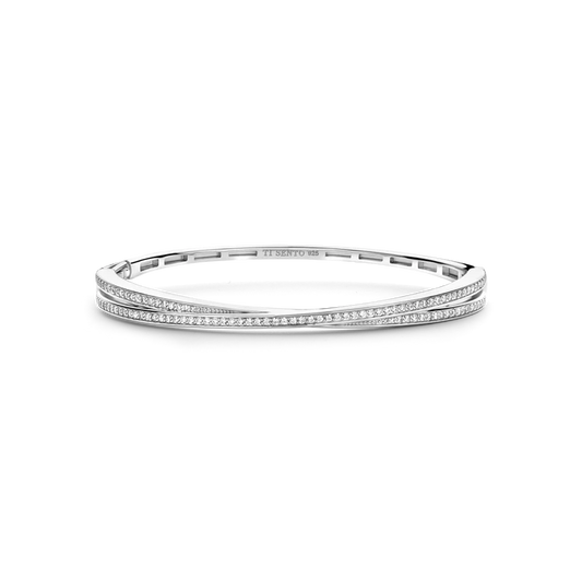 TISENTO CZ CROSSOVER BANGLE