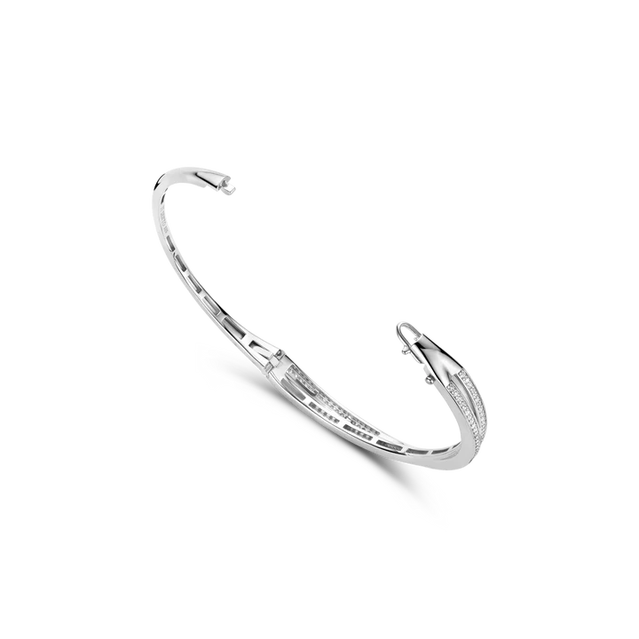 TISENTO CZ CROSSOVER BANGLE