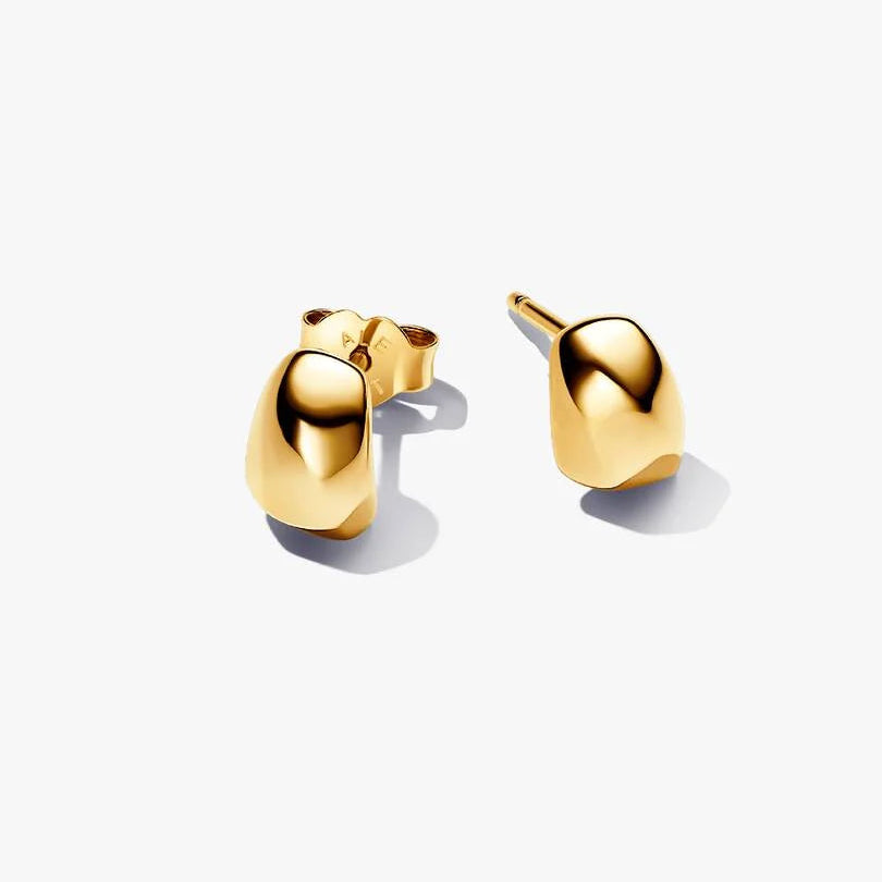 Organically Shaped Pandora Stud Earrings