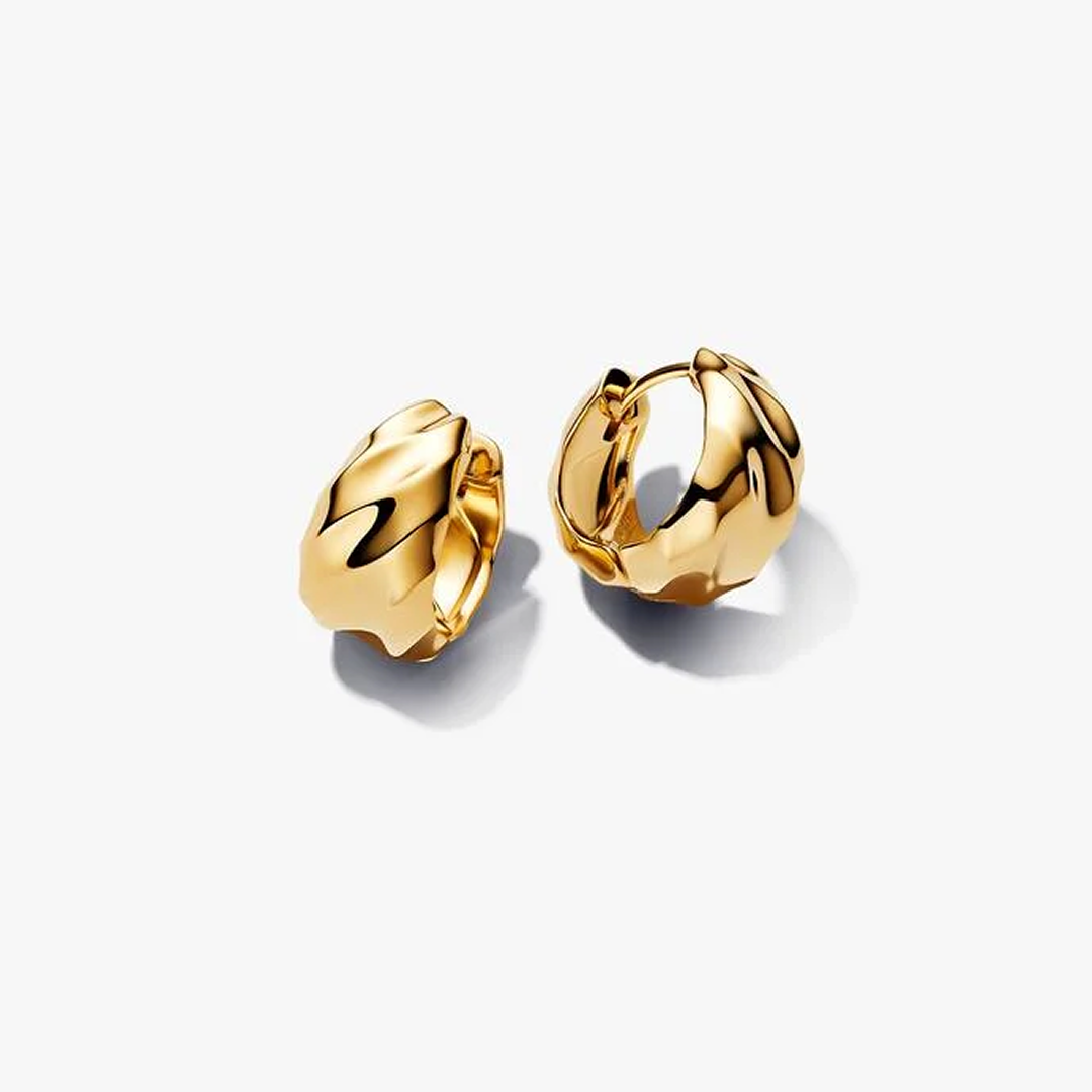 Rippled Hoop Earrings