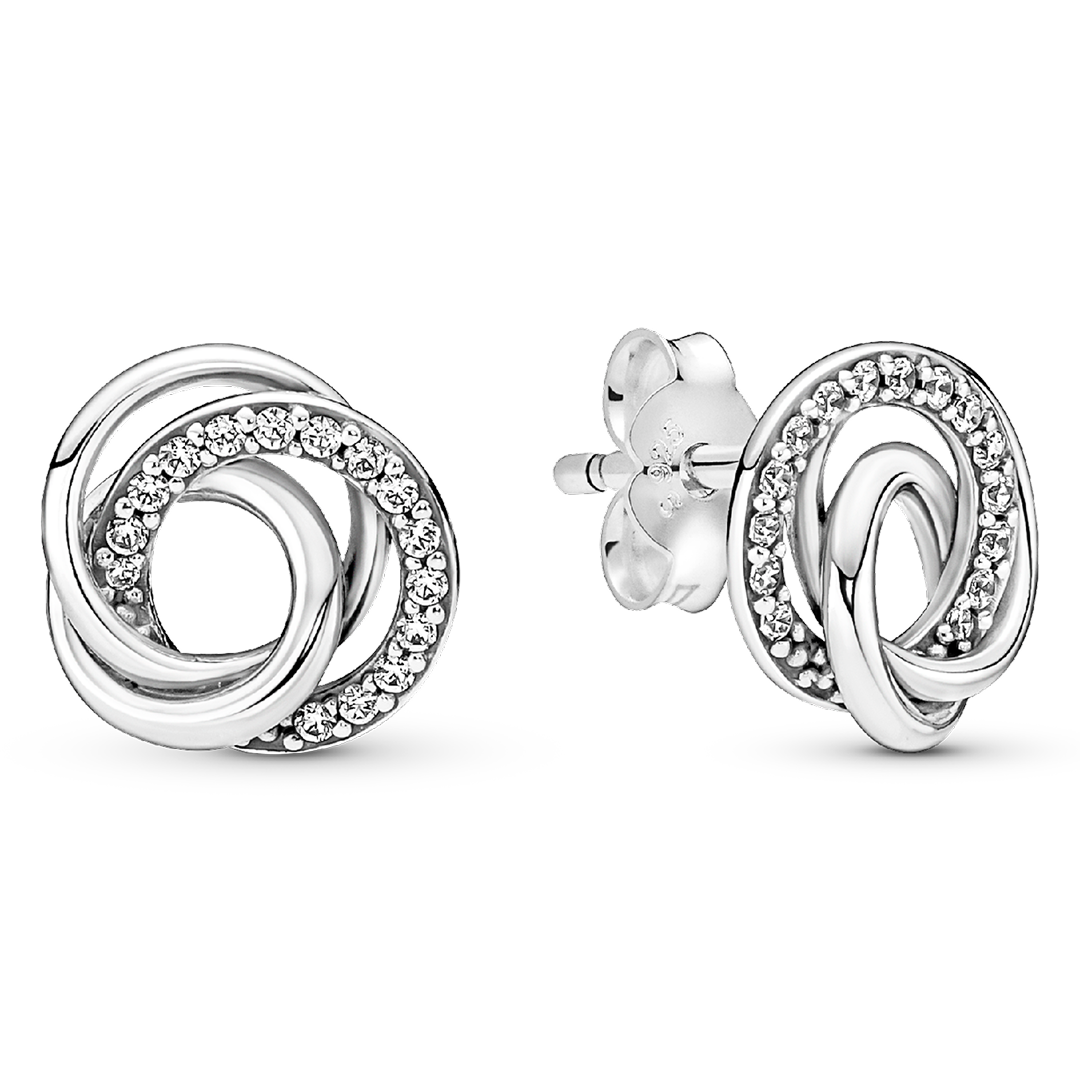 Family Always Encircled Stud Earrings