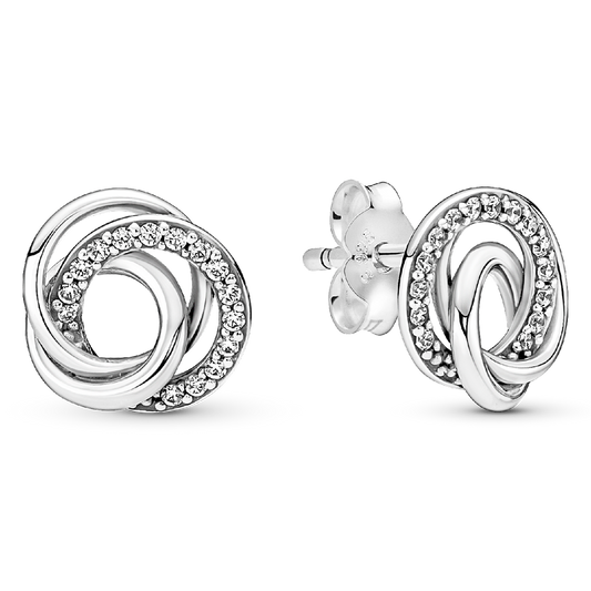 Family Always Encircled Stud Earrings