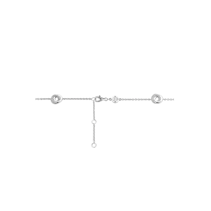 TISENTO CZ INTERLOCKING RINGS BRACELET