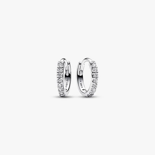 Sparkling Huggie Hoop Earrings