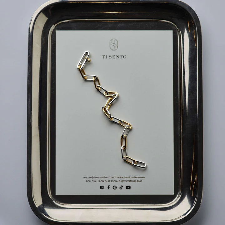 TISENTO TWO-TONED LINK BRACELET