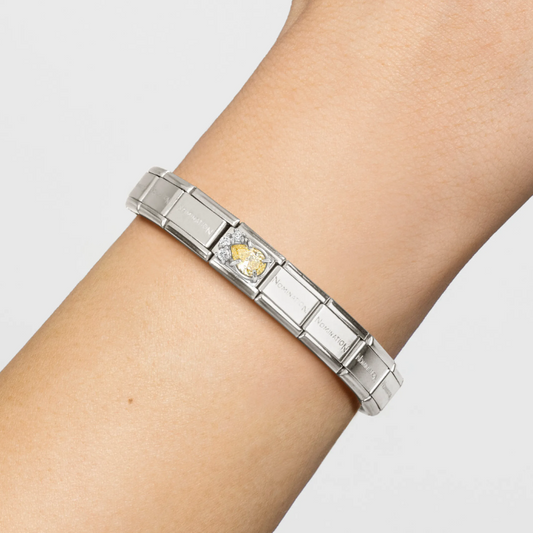 Yellow & White CZ Drop Nomination Charm