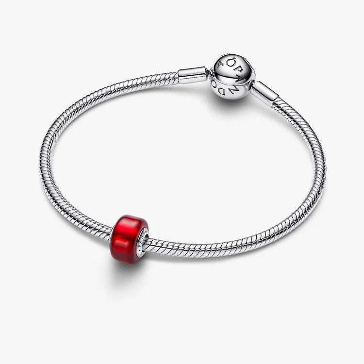 Red Murano glass Pandora Charm