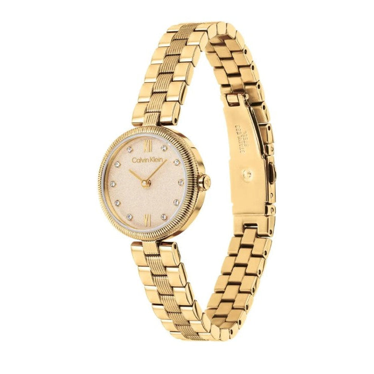 Calvin Klein Gold Ladies Stainless Steel Watch