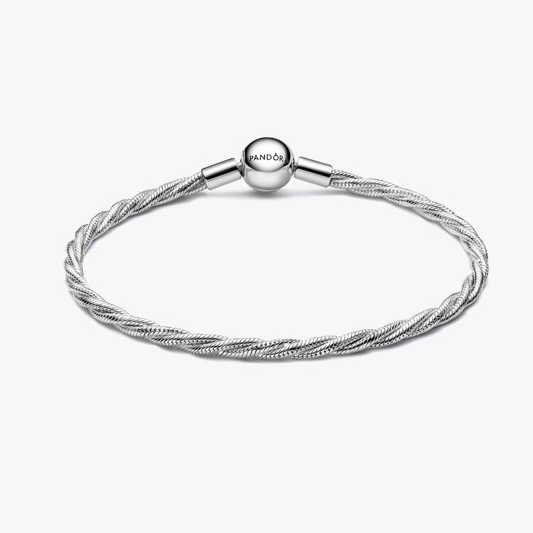 Round Pandora Clasp Twisted Snake Pandora Chain