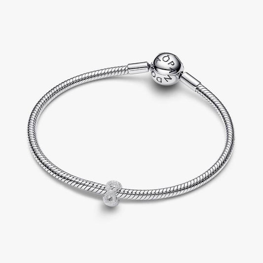 Textured Infinity Mini Pandora Charm
