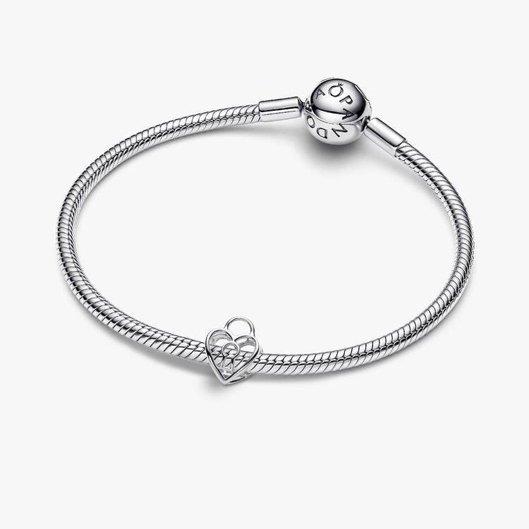 Heart Padlock Charm