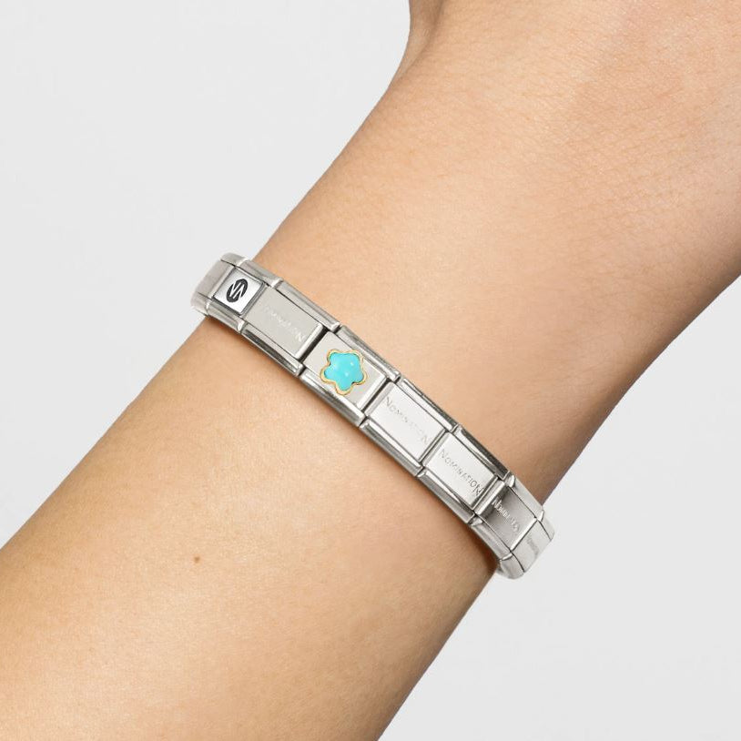 Nomination Turquoise Flower Charm