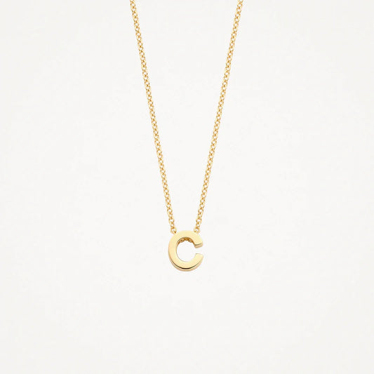 BLUSH 14CT MINI C INITIAL PENDANT