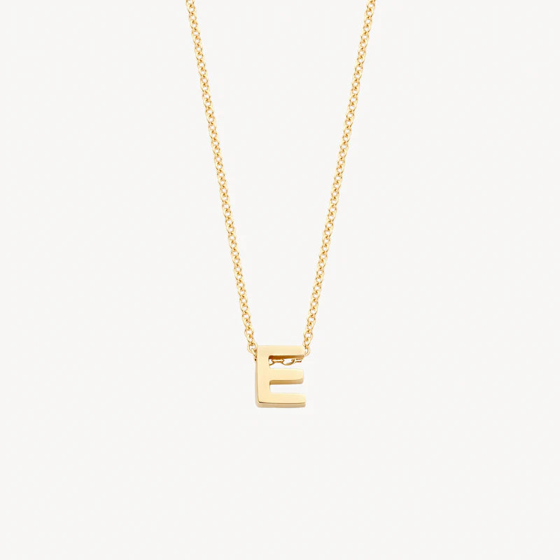 BLUSH 14CT E MINI INITIAL PENDANT