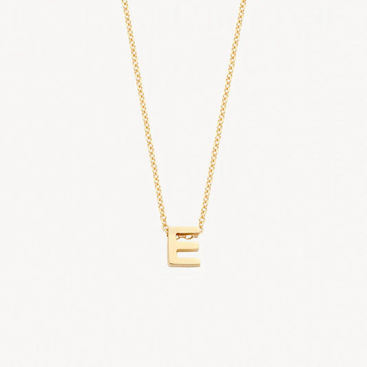 BLUSH 14CT E MINI INITIAL PENDANT