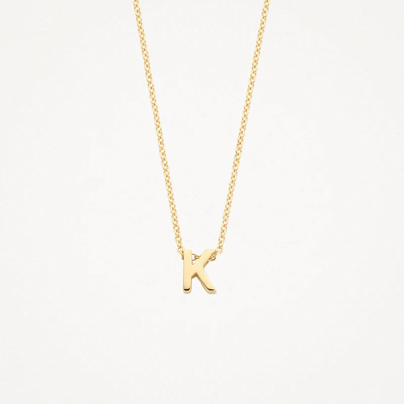 BLUSH 14CT K MINI INITIAL PENDANT