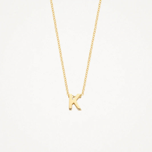 BLUSH 14CT K MINI INITIAL PENDANT