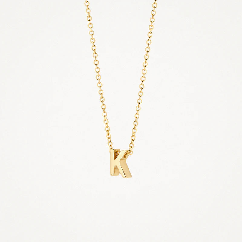 BLUSH 14CT K MINI INITIAL PENDANT