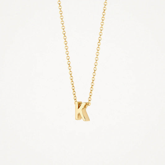 BLUSH 14CT K MINI INITIAL PENDANT