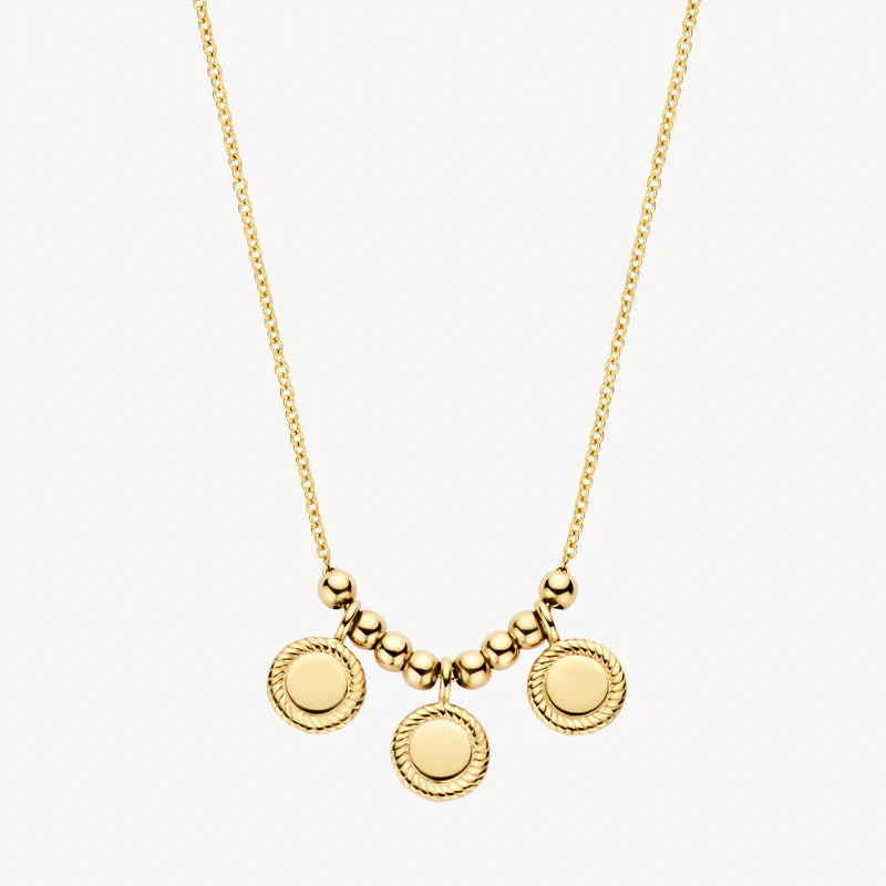 14CT 3 DISC NECKLACE
