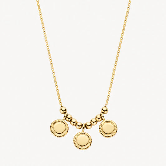 14CT 3 DISC NECKLACE